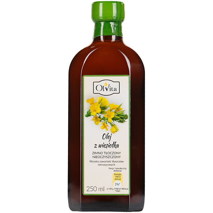 Nachtkerzenöl, kaltgepresst und roh 250ml OLVITA