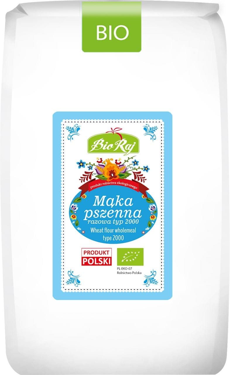 Weizenvollkornmehl Typ 2000 BIO 1 kg - BIO RAJ