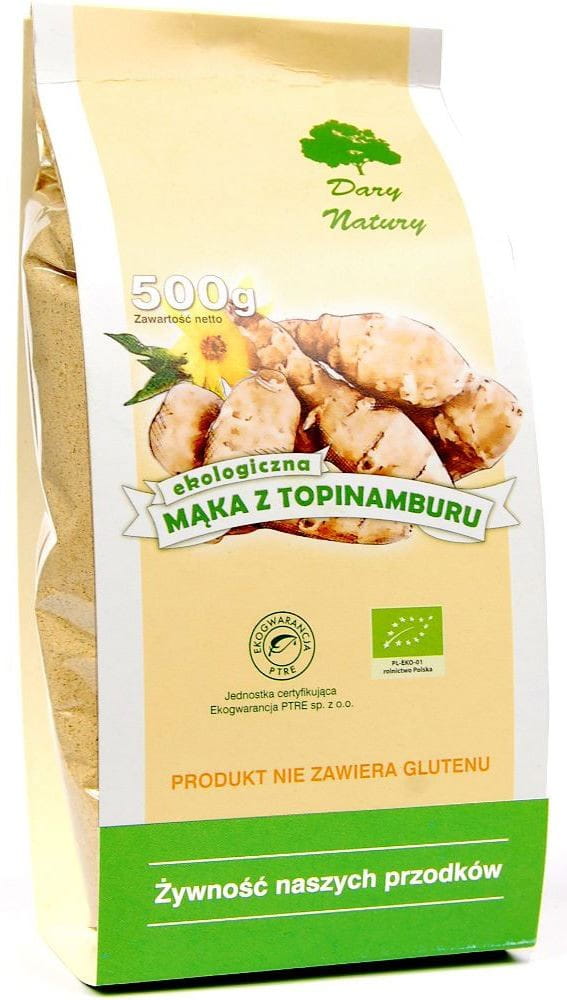 Topinamburmehl glutenfrei BIO 500 g - DARY NATURY