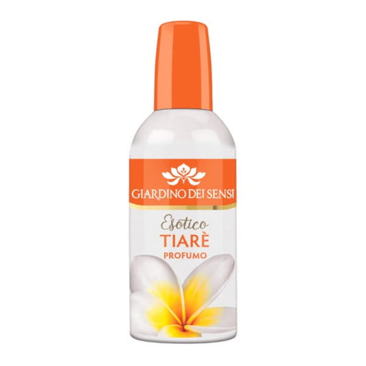 Flasche Giardino Parfüm Tahiti-Blüte von GIARDINO DEI SENSI, 100 ml mit blumigem Duft und elegantem Design.