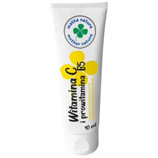 Hautcreme mit Vitamin C und Provitamin B5 in 90 ml, cremige Textur, für gepflegte und strahlende Haut, von Biogo.pl.