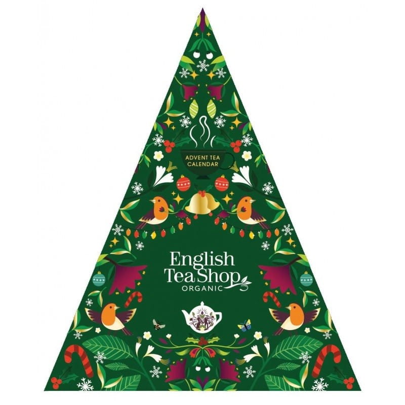 Advent Calendar Triangle Green 25 Pyramids ORGANIC 50g ENGLISH TEA SHOP Secondary image