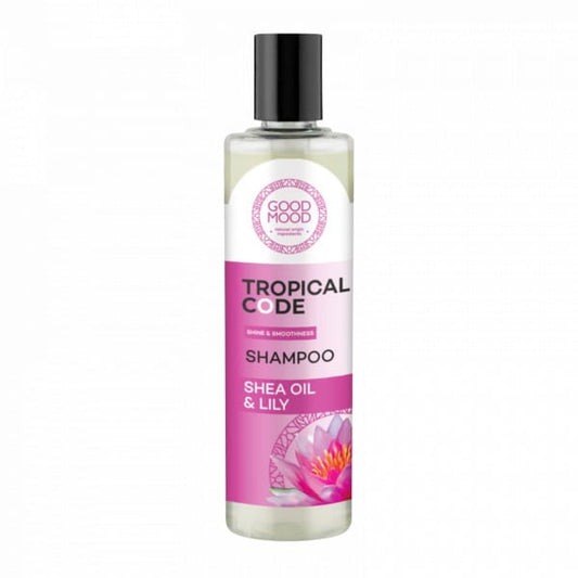 Gutes Laune Algen & Tonerde Shampoo von GOOD MOOD in 280 ml Flasche mit grüner Verpackung und natürlichen Inhaltsstoffen.