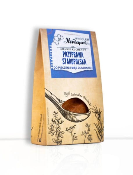 Gewürz Staropolska von Herbapol für Braten, 30 g, mit aromatischer Kräutermischung für Fleischgerichte.