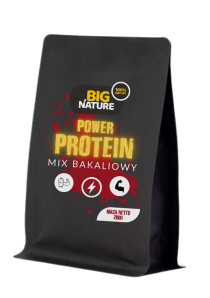Großer Nature Bäckerei-Mix Power Protein in 200 g Packung, natürliche Zutaten, ideal für proteinreiche Snacks