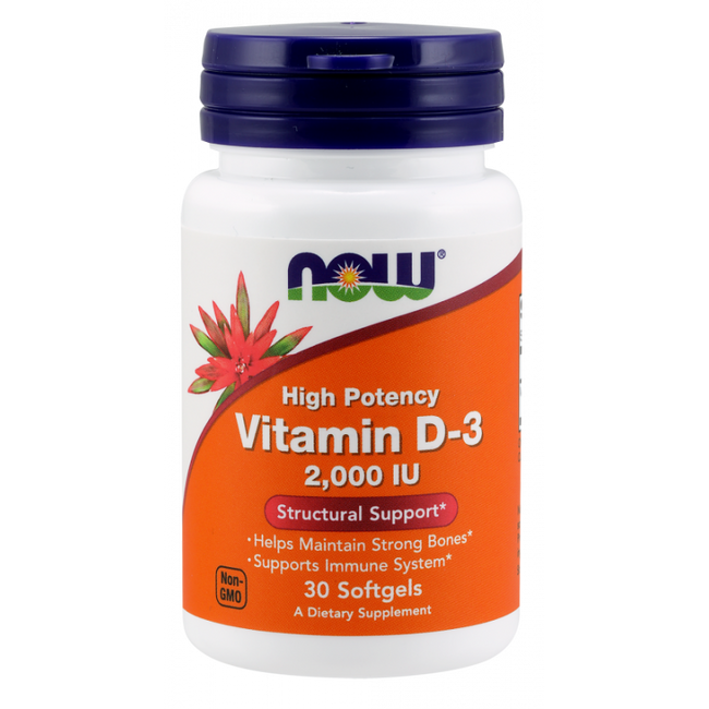 Vitamine D3 2000 UI 50 mcg (30 capsules) Main Image