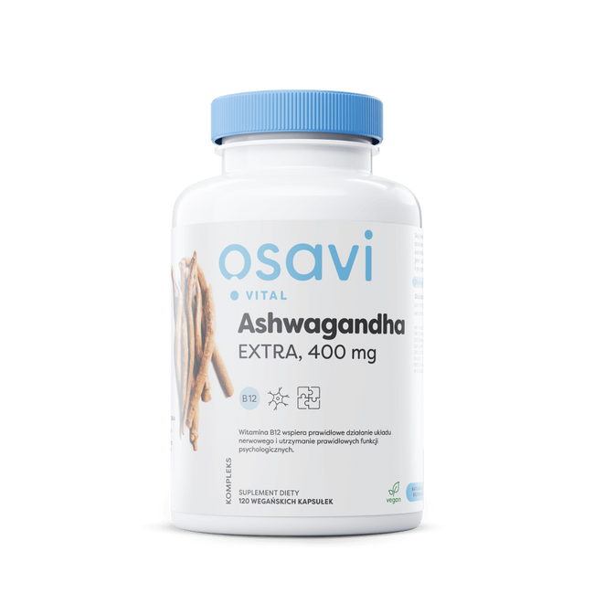 Ashwagandha EXTRA 400 mg com Vit. B12 (120 cápsulas) Main Image