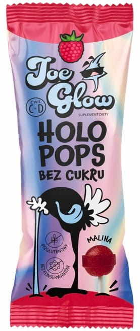 Zuckerfreier Mailin-Aroma-Kugel-Lutscher von JOE GLOW, 8g, mit bunten Farben und fruchtigem Geschmack, einzeln verpackt