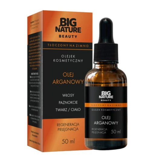 Hochwertiges BIG NATURE Arganöl in 50 ml Flasche, reines Naturprodukt für Haut und Haare, natürliche Pflege