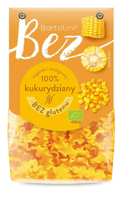 Glutenfreie FALSE MAKAR BIO Pasta von BARTOLINI, 250 g, trockene Bio-Nudeln in Packung, ideale vegetarische Pasta.