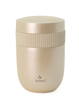 Edelstahl Lunchkanne von CHIC-MIC, zweiteilig mit 420 ml und 200 ml, langlebiges und modernes Design, ideal für unterwegs