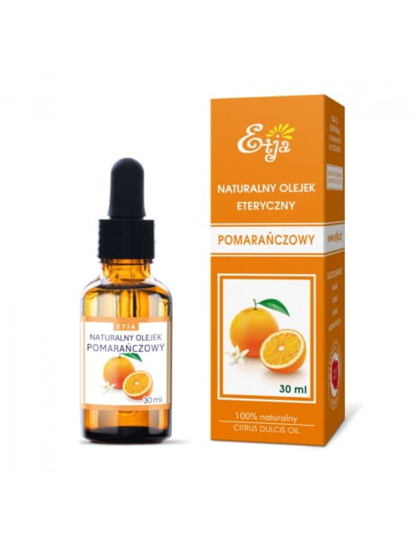 Ätherisches Orangenöl von ETJA in 30 ml Flasche, frisch und aromatisch, ideal für Aromatherapie und natürliche Pflege.
