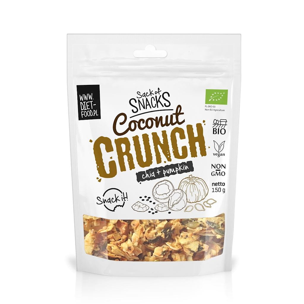 CRUNCHES MIT KOKONUS, KICHA VA DANIYA BIO 150 g - DIET-NAHRUNG Zweitbild