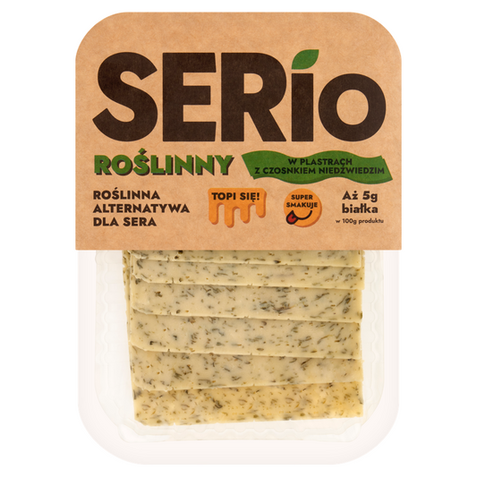 Vegane Käsealternative aus Pflanzenkultur, 100 g, von SERIO, cremige Textur, ideal für Käseersatz in Gerichten.