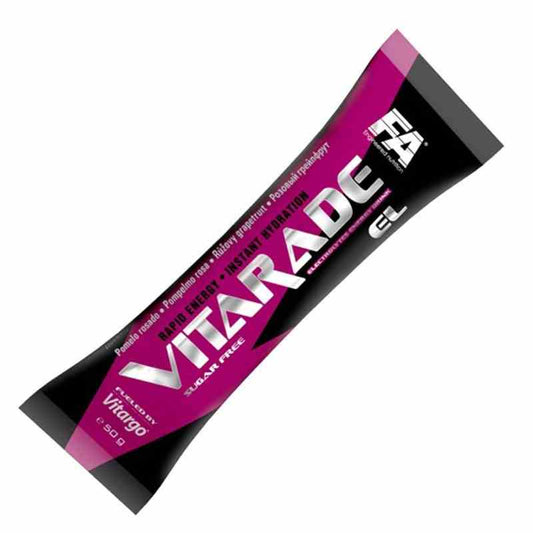 FA Vitarade EL 50 g Zitrone-Passionsfrucht-Geschmack, energiereiches Nahrungsergänzungsmittel, auf dem Bild in Dose.