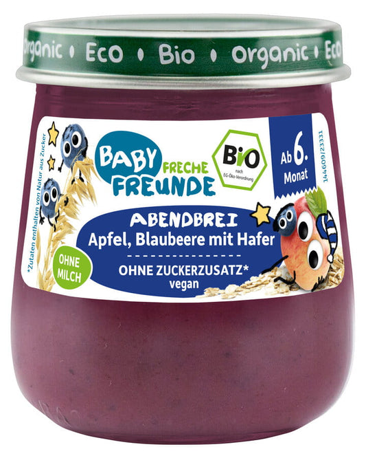 Bio Fruchtmousse von Freche Freunde mit Lamberry, ab 6 Monaten, 120 g, ohne Zucker, kindgerechte Fruchtmus-Alternative