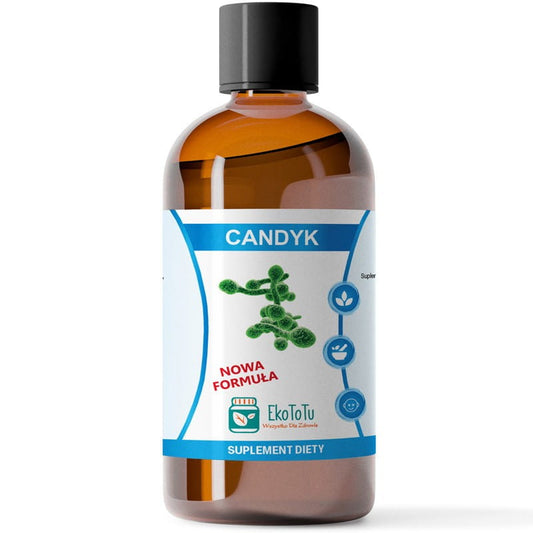 Bunte EKOTOTU Candyk Flasche mit 100 ml Inhalt, bunte Verpackung, liebevoll gestaltete Silikon- oder Plastikdose