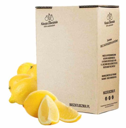 Frischer Zitronensaft in 3-Liter-Flasche von Nasza Tłocznia, natürliche 100% Zitronenquelle, biologisch und ungefiltert