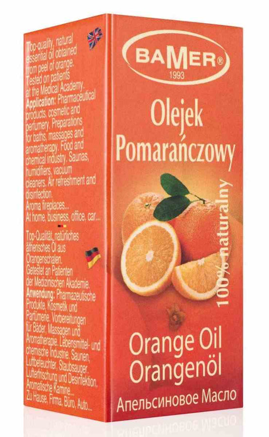 Ätherisches Orangenöl von BAMER in 7 ml Flasche, natürliches ätherisches Öl für Aromatherapie und Wellness.