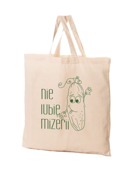 Bio-Baumwolltasche mit Gurkenmotiv von FRASPO, umweltfreundliche Einkaufstasche aus nachhaltiger Baumwolle, mit grünem Gurkendesign