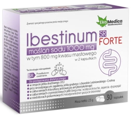 Ibestinum FORTE SR Natriumbutyrat 1000 mg 30 st Sekundär produktbild