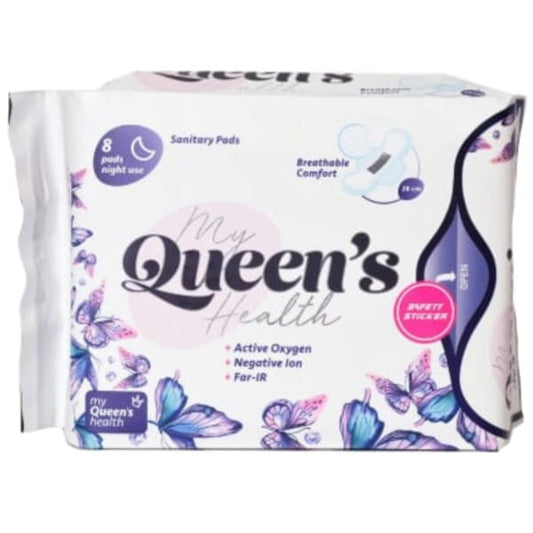 Weiche Queen's Health Nacht-Handtücher, 8 Stück, aus saugfähigem Stoff, ideal für die Nachtpflege, in natürlichem Design.