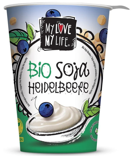 Bio Soja-Berry-Dessert von Meine Liebe Mein Leben, cremige pflanzliche Nachspeise mit Beeren, 400 g.