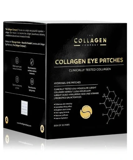 BioGo.PL Kollagen-Augenpflaster, 30 Paar, hautpflegende Augenpflaster mit Kollagen für frische, glatte Haut um die Augen.