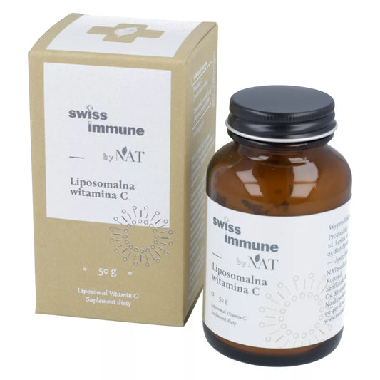 Liposomales Vitamin C Pulver von NAT in 50g Packung, sichtbares Pulver für das Immunsystem, deutsche Verpackung