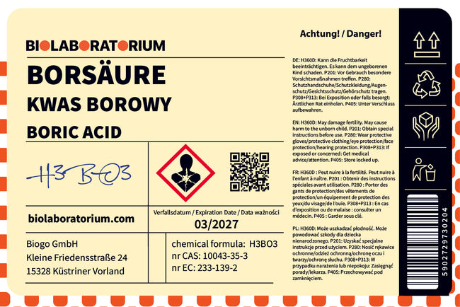 Boorzuur 25kg BIOLABORATORIUM Main Image