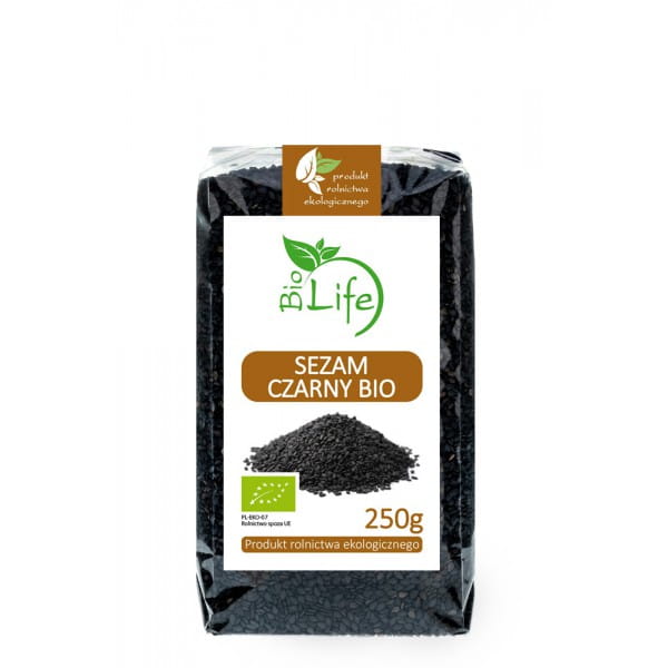 Schwarzer Sesam 250g EKO BIO LIFE - Biogo.de