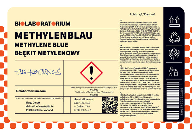 METHYLENBLAU - ЧИСТИЙ 50г BIOLABORATORIUM Main Image