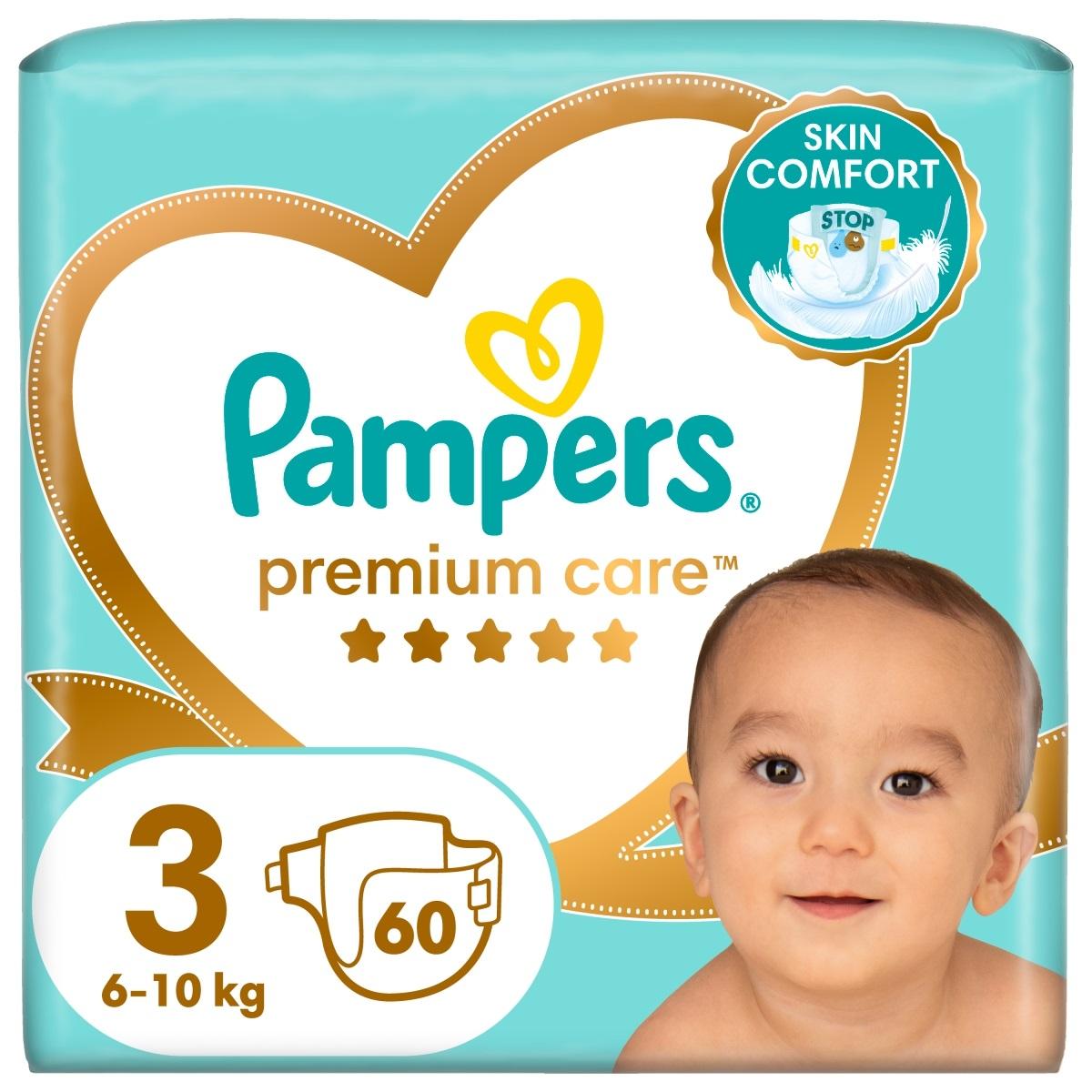 Pannolini Premium Care Taglia 3 Pampers 60 Pezzi