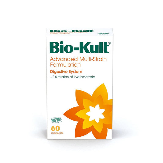 BIO-KULT Multistrain-Formulierung in 60 Kapseln, biologisch, mit verschiedenen probiotischen Stämmen für die Darmgesundheit