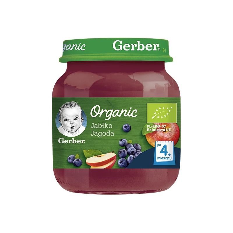 Dessertappel Blauwe Bes na 4 maanden Gerber 125g