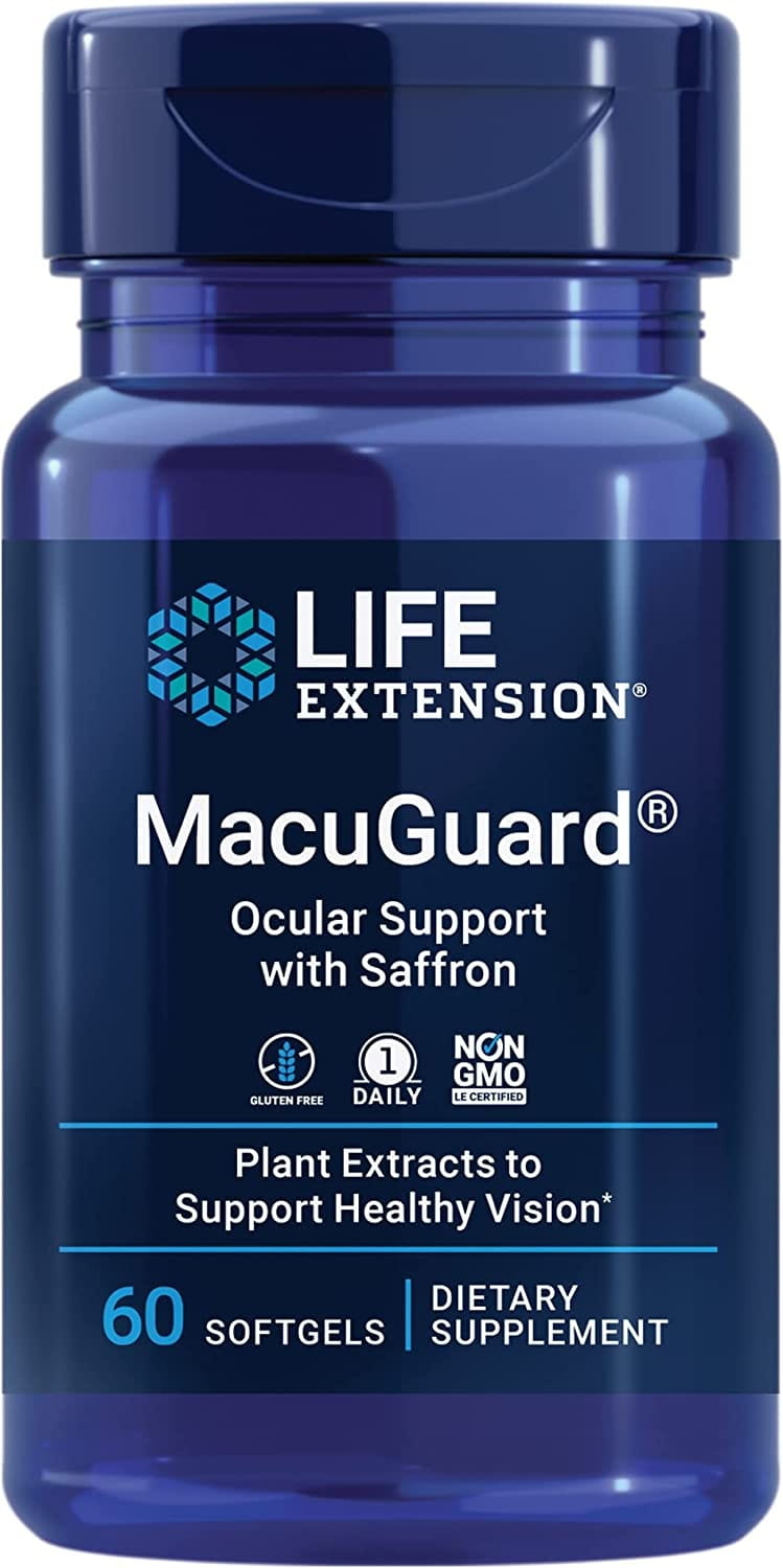 MacuGuard Supporto Oculare con Zafferano 60 Capsule Life Extension Immagine secondaria del prodotto