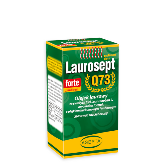 ASEPTA Laurosept FORTE Q73 30ml mit Lorbeeröl, Kurkuma- und Ingweröl, natürliche Pflege für Haut und Gesundheit