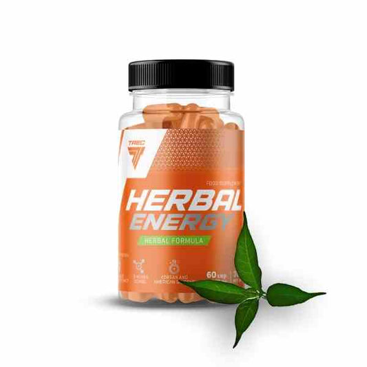 Trec Herbal Energy Nahrungsergänzung in 60 Kapseln, natürliche Kräuter für mehr Energie und Vitalität