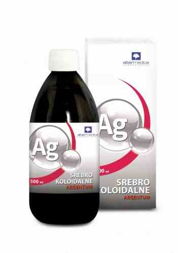 Alter Medica Kolloidales Silber Argentum in 500ml Flasche, flüssiges Silberpräparat mit Silberionen, für natürliche Gesundheit