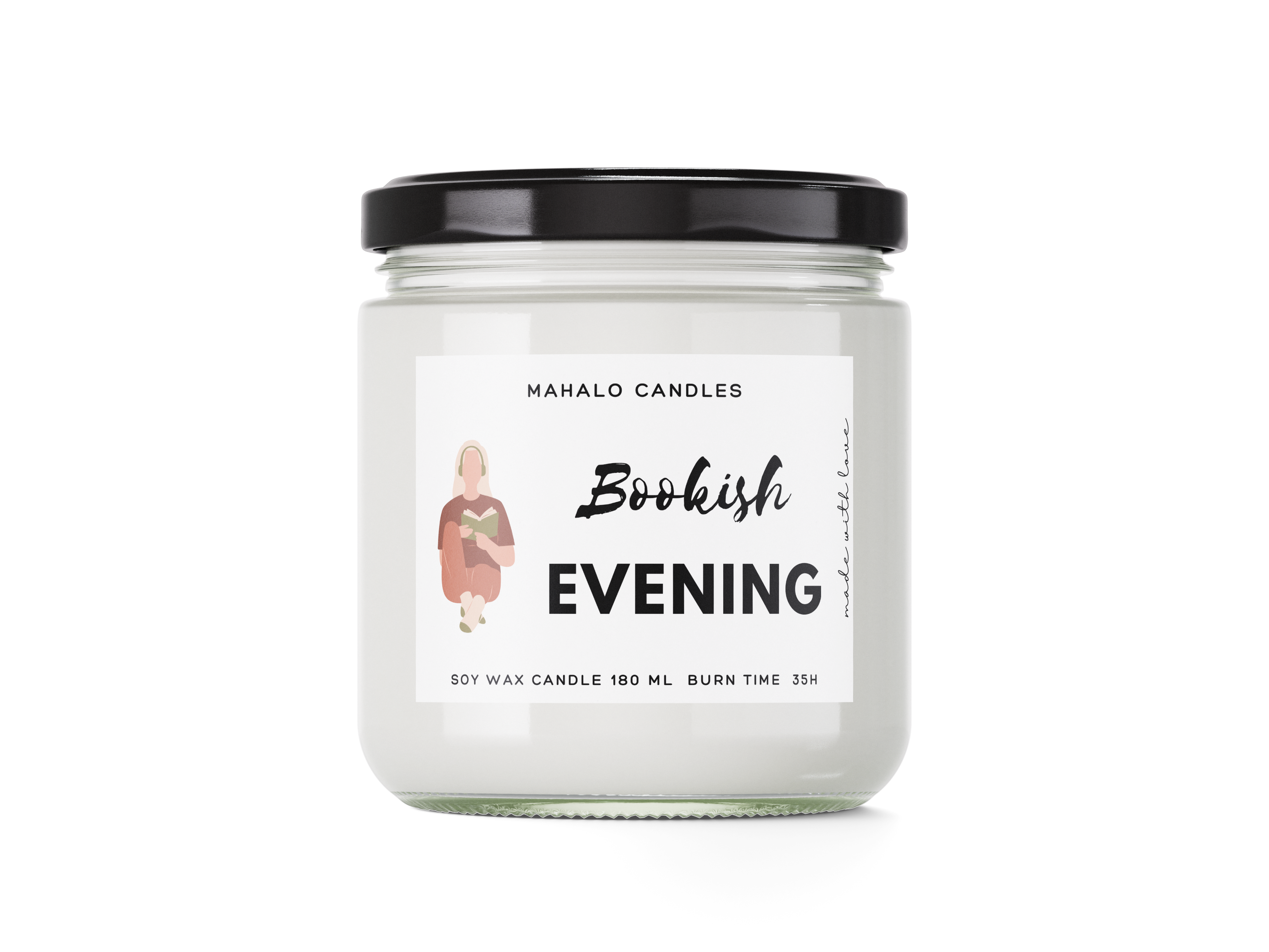 BOOKISH EVENING Sojakerze 180 ml handgefertigte MahaloCandles - Biogo.de Main image
