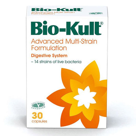 Bio-Kult fortschrittliche Multistrain-Formel, 30 vegetarische Kapseln, probiotische Nahrungsergänzung für eine gesunde Darmflora