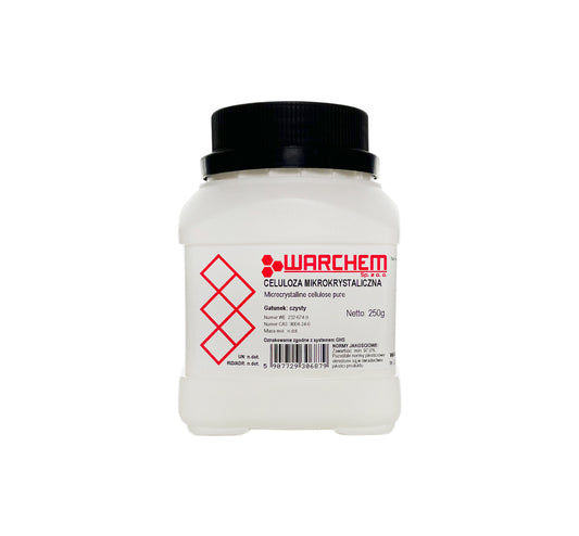 Mikrokristalline Cellulose von WARCHEM, 250g, feines weißes Pulver, natürliche Faserstruktur, für chemische und industrielle Anwendungen