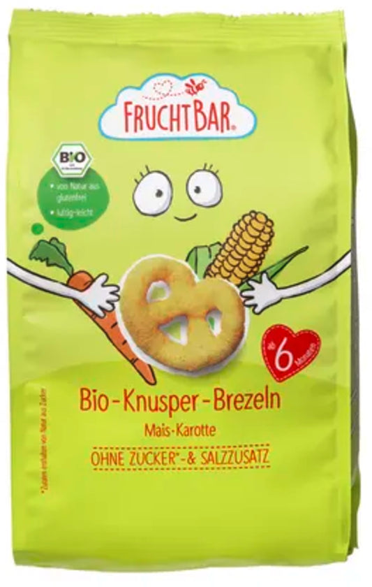 Wortel-Maïs-Brezels, over 6 maanden BIO 25 g FRUCHTBAR
