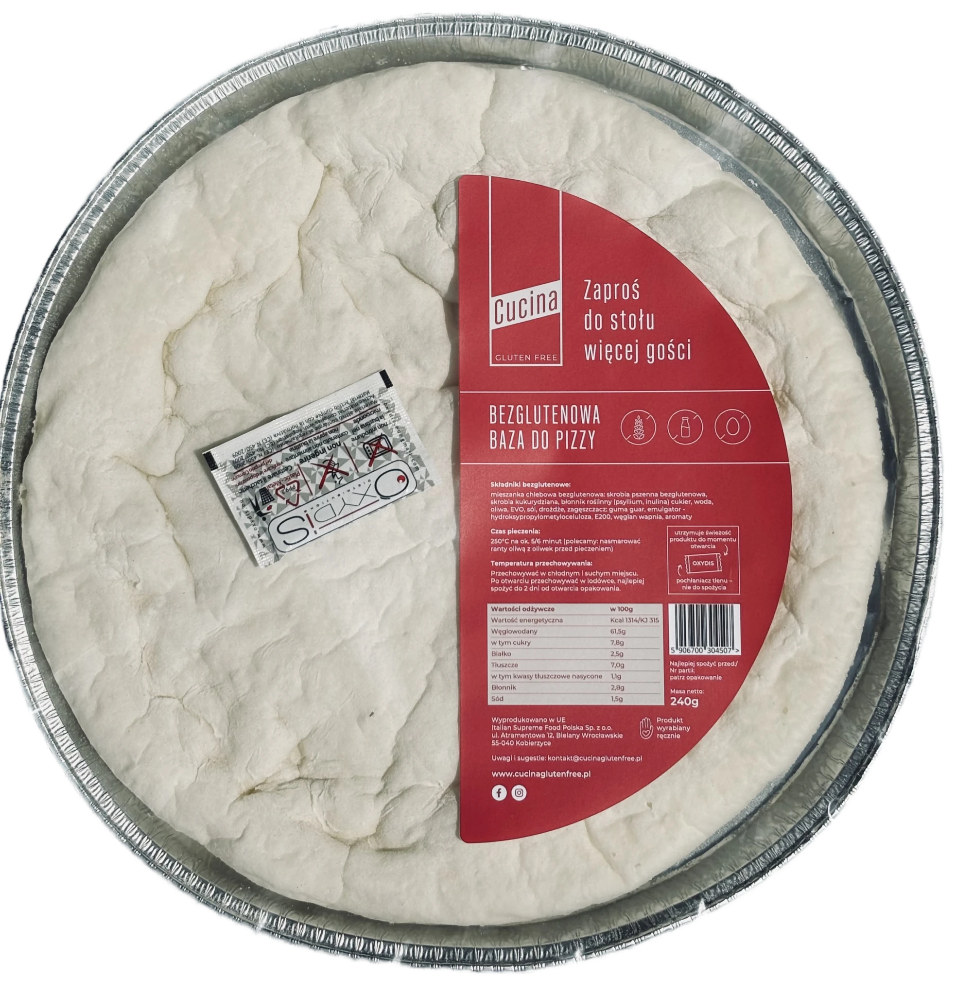 Glutenfreier Pizzaboden 240 g Cucina - Biogo.de मुख्य छवि