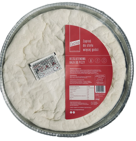 Glutenfreier Pizzaboden 240 g Cucina