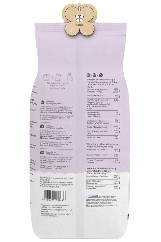 Almond 1 kg BIOGO Main Image