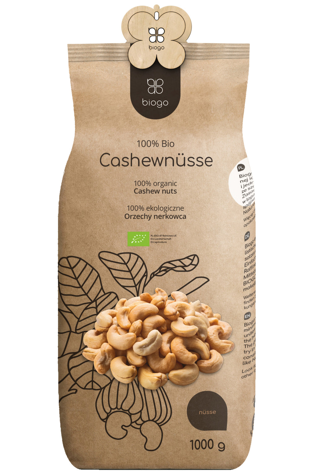 Cashewkerne bio 1 kg BIOGO - Biogo.de
