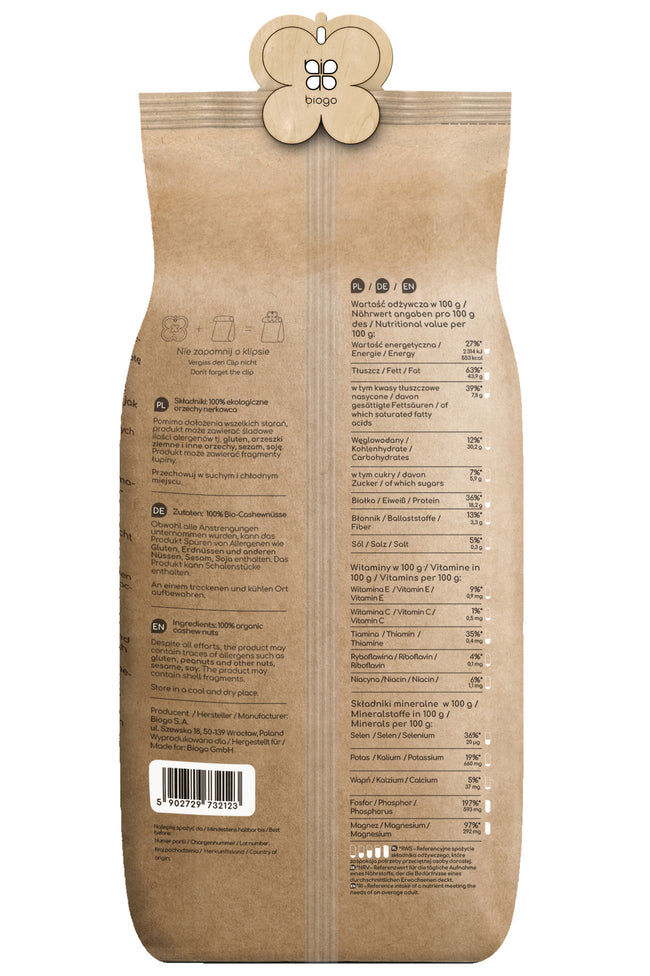 Kacang mete organik 1 kg BIOGO Main Image