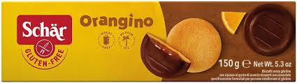 Orangino biscuits in chocolate, gluten-free 150 g SCHÄR