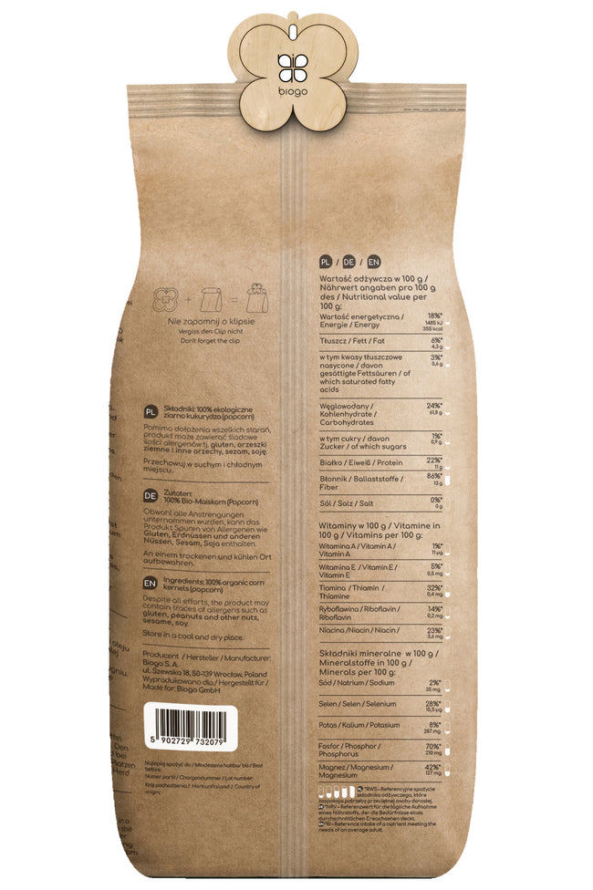 Popcorn (Biji Jagung) organik 1 kg BIOGO Main Image